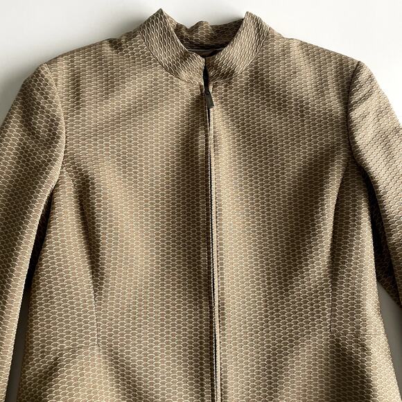 NWT Zanella Textured Full Zip Women's Jacket Blazer Size 8 Made in Italy - Picture 4 of 16